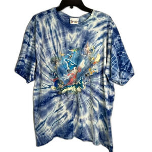 Walt Disney World Retro Tie Dye Short Sleeve Tshirt "Where Magic Lives" Sz LG